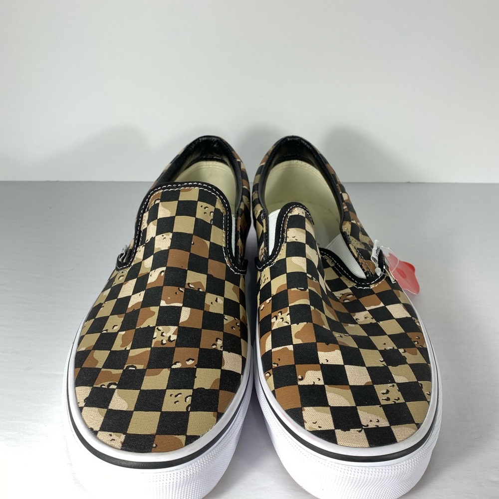 Vans Classic Slip-On Checkerboard Camo Sneakers - Picture 4 of 5